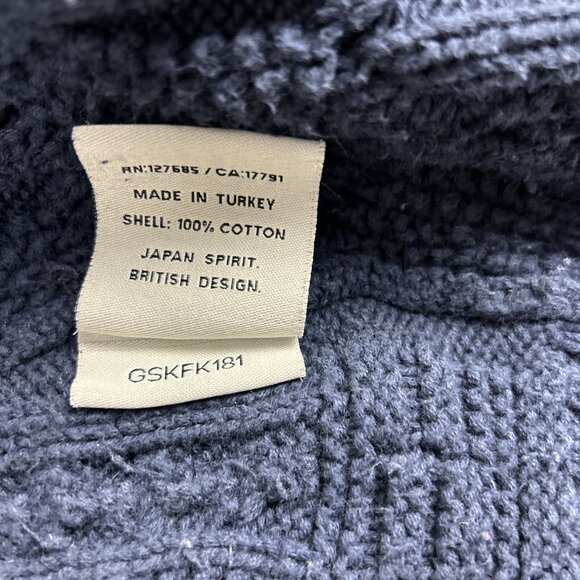 Superdry Women’s Deep Sea Cardigan Size Small Knitted Navy Label Anchor Design - Picture 4 of 9